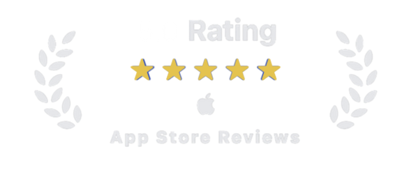 5.0 rating on App Store reviews